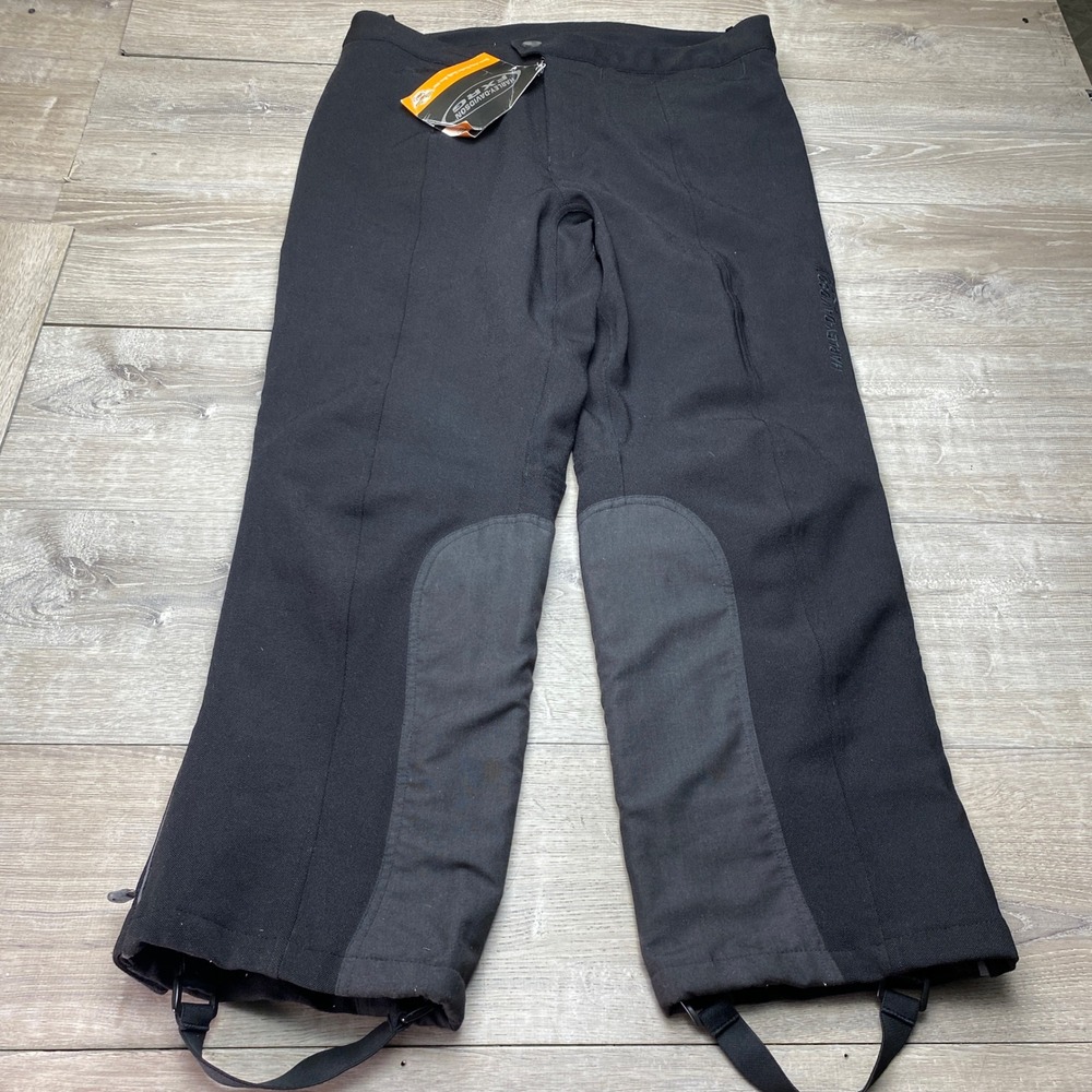 Harley-Davidson Pants FXRG Womens 24 Black Nylon Stretch Motorcycle Riding Armor